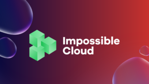 Logo de la solution stockage objet souverain européen Impossible Cloud distribuée par Hermitage Solutions.