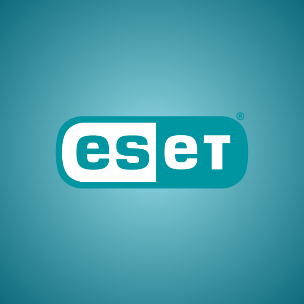 Logo officiel ESET, solution ESET pour les MSP distribuée par Hermitage Solutions.